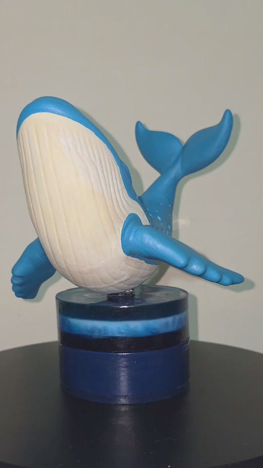Lampe décorative Lumina · Bleu profond (Baleine en résine)